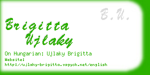 brigitta ujlaky business card